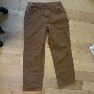 Carhartt slim fit canvas pants. Stylish, perfect for streetwear/vintage fits